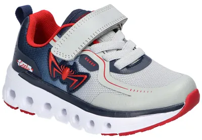 Produktbild von American Club ES210, Kinder Sportschuhe Klettverschluss Leder-Einlegesohle dämpfend, Navy/Rot 27
