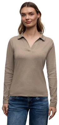 Produktbild von Street One Poloshirt Light Terra Mocha Mel. 44