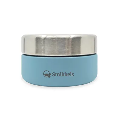 Obrázok produktu pre Smikkels nerezová miska na ovocie 280 ml modrá - box na desiatu pre deti