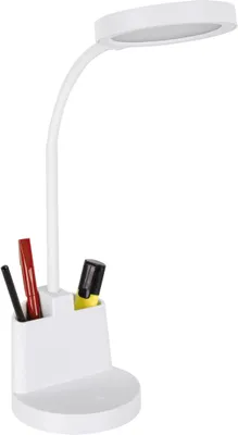 Obrázek produktu pro Lampa do dětského pokoje stolní LED z nerezové oceli stmívatelná dotykovým spínačem flexibilní rameno 55,5 cm bílá neutrální bílá 3900 K 560 lm