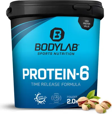 Produktbild von BODYLAB Protein-6 - 2000g - Pistazie