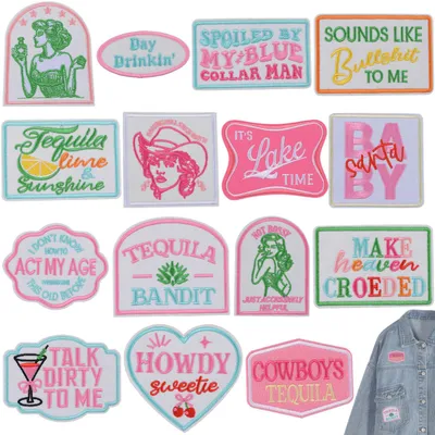 15 Stück Stickerei-Patches zum Aufbügeln, DIY, Kleidung, Jeans, Rucksack