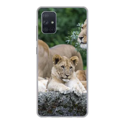 Produktbild von MuchoWow® Handyhülle Schutzhülle Hülle für Samsung Galaxy A71 Löwen - Tiere - Jungtiere Silikon Softcase Handy Hülle - Kartenbesitzer