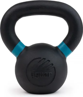 Immagine prodotto di kettlebell tiguar 6 kg in ghisa RAW, forma ergonomica, rivestimento opaco, codice colore, lavorazione di alta qualità, per fitness, home gym e allenamento funzionale