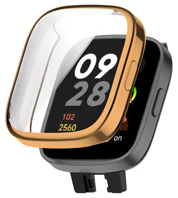 Produktbild von Full Coverage Electroplating TPU Watch Case Rose Gold für Xiaomi Redmi Watch 3