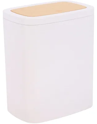 Produktbild von TENDANCE Kosmetikeimer Mülleimer Abfalleimer 5 l matt weiß Schwingdeckeleimer