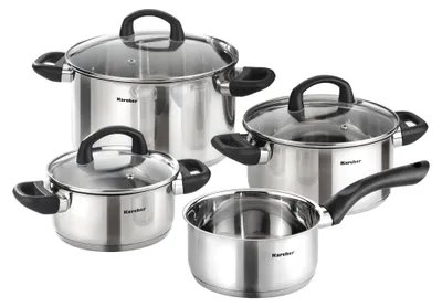 Produktbild von Karcher Topfset Mia (4-teilig, Edelstahl, Induktion)