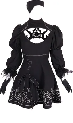 Produktbild von YorHa Modell B Nr. 2 Kostüm | Cosplay Kleid für NieR: Automata Fans | Größe: S