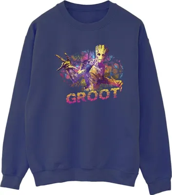Produktbild von Marvel - "Guardians Of The Galaxy" Sweatshirt für Damen BI19442 (L) (Marineblau)