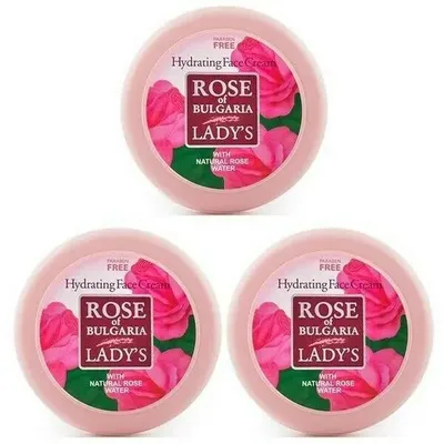 Produktbild von Biofresh Rose of Bulgaria Feuchtigkeitsspendende Gesichtscreme 3 x 100 ml