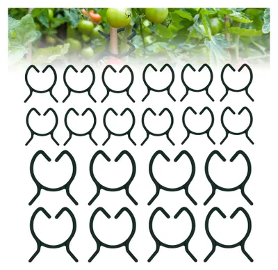 Produktbild von 100 Stück Pflanzenclips für Tomaten und Kletterpflanzen