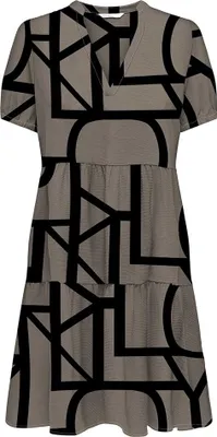 Produktbild von Only Nova Life Vis Thea Kurzes Kurzarmkleid Braun L Frau Braun L