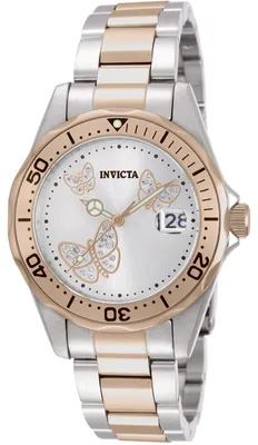 Produktbild von Invicta Angel 12504 Damenuhr - Quarzwerk - Edelstahl mit silbernem Zifferblatt - 38 mm