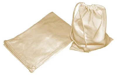 Produktbild von EDUPLAY 230-007 Zugbeutel klein, 100% Baumwolle, natur (5er Pack)