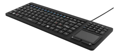 Produktbild von Deltaco TB-502, Volle Größe (100%), Kabelgebunden, USB, Membran Key Switch, QWERTY, Schwarz