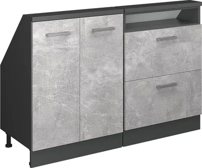 Produktbild von Dachschrägenschrank-Set Vicco Rion Beton 2er Set, Model 55951