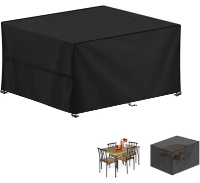 Produktbild von Abdeckhaube Gartenmöbel 130x90x80cm Wasserdicht 420D Oxford Gewebe Schutzhülle
