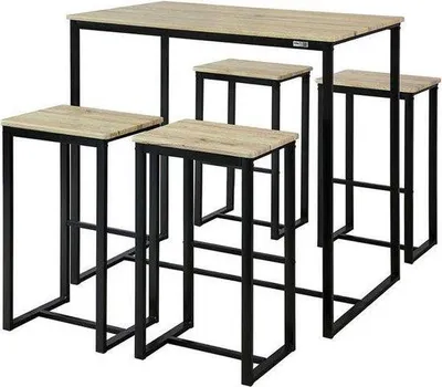 Zdjęcie produktu dla Zestaw mebli ogrodowych z drewna 100 x 96 x 60 cm