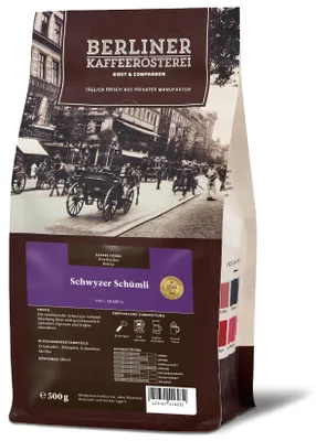 Produktbild von Berliner Kaffeerösterei - Schwyzer Schümli (500g / Bohne)