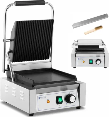 Obrázok produktu pre Expondo Royal Catering Kontaktný gril – rebrovaný + hladký – – 1800 W