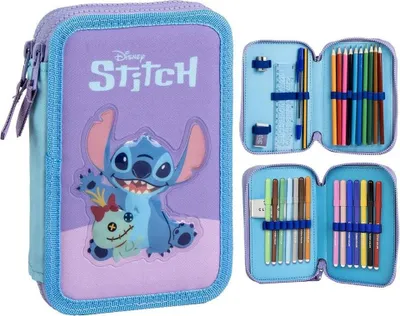 Image de Trousse à crayons double Stitch pour l'école, le bureau ou les voyages