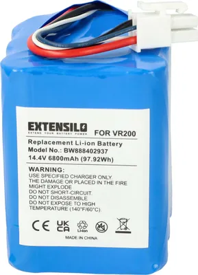 Produktbild von EXTENSILO Akku kompatibel mit Vorwerk Kobold VR200 Saugroboter (6800 mAh, 14,4 V, Li-Ion)