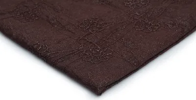 Obrázek produktu pro Bavlněná látka s výšivkou, barva hnědá vzor 6 (50 x 140 cm)