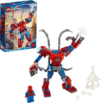 Produktbild von LEGO 76146 Super Heroes Marvel Spider-Man Mech Spielset für Kinder ab 6 Jahren