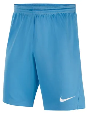 Image de Short de football pour garçon Nike Dri-Fit Park III, bleu université et blanc, taille L