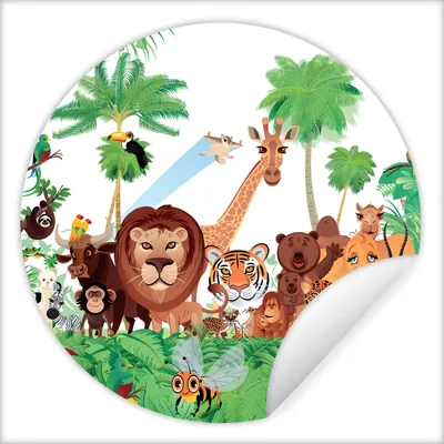 Produktbild von MuchoWow® - Wand Kreis - Wand Bild - Foto Tapete - Selbstklebende - Wohnzimmerdekoration - Wand Dekoration - Kinderzimmer