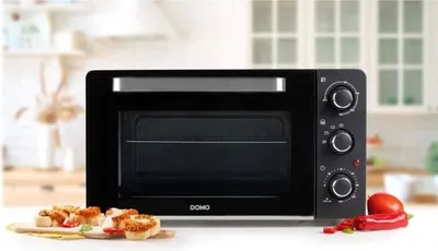 Obrázok produktu pre Mini rúra DOMO DO1107GO, 28 l, 1500 W, čierna, 3 funkcie