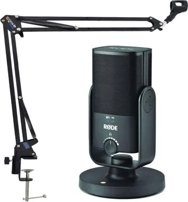 Produktbild von Rode NT-USB MINI USB Mikrofon mit NB35 BK Gelenkarm