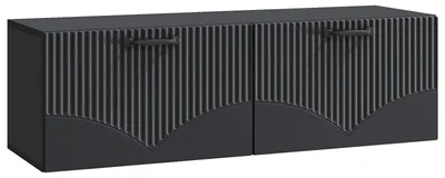 Produktbild von vidaXL Wandmontierter TV-Schrank Schwarz 98 x 31 x 30 cm Holzwerkstoff