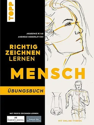 Produktbild von Richtig Zeichnen lernen Menschen. Übungsbuch