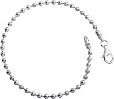 Produktbild von SILBERKETTEN STORE Kugelkette Armband 3mm - 925 Silber, Länge wählbar von 16-25cm - 16cm