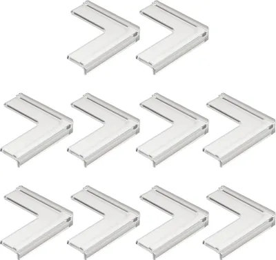 Produktbild von 10 Stück Möbeleckenschutz, Antikollisionsschutz, Babysicher, durchsichtig, selbstklebend, für Tisch und Schreibtisch, rechtwinklig, scharfe Kanten, Eckenschutz, Stoßstangenschutz