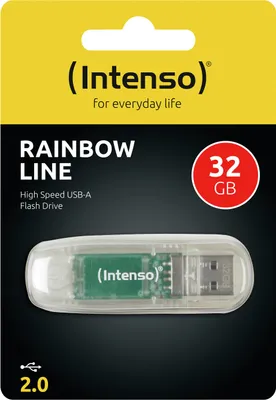 Produktbild von Intenso Rainbow Line USB-Stick 32 GB USB Typ-A 2.0 Transparent