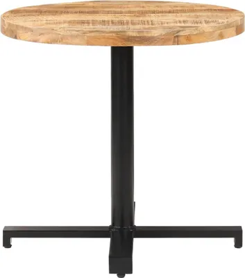 Produktbild von vidaXL Bistrotisch Rund Ø80x75 cm Raues Mangoholz