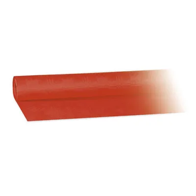 Produktbild von 1x Damasttischdecke Tischtuch aus Papier gerollt 1,20m x 8m rot