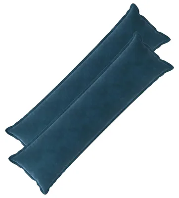 Productafbeelding van vidaXL Kussens met kussenhoes, 2 stuks, blauw, fluweel
