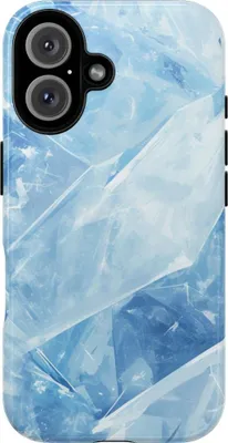 Produktbild von Blaues Eismuster – Hülle Kompatibel mit iPhone 16