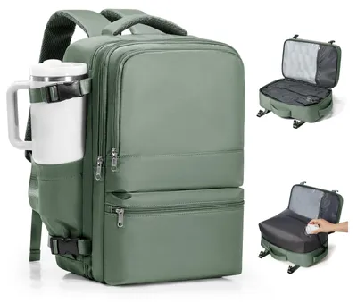 Produktbild von Vakuumrucksack Platzsparend - Handgepäck 40x30x20 cm - Reisrucksack - Vakuumkompression