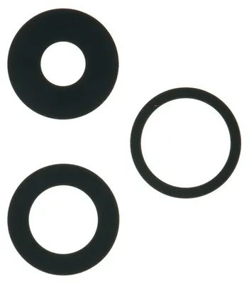 Produktbild von Apple iPhone 14 Pro (Max) Kamera Glas Linse + Kleber, Schwarz