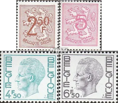 Produktbild von Briefmarken Belgien 1970 Mi 1603zx,1780zx, 1795zx-1796zy (kompl.Ausg.) postfrisch Freimarken