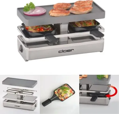 Produktbild von Cloer 6495 Raclette 2 Pfännchen