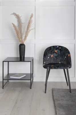 Produktbild von Venture Home Stuhl Velvet Schwarz 2er-Pack