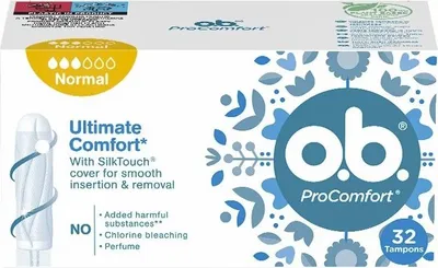 Produktbild von JOHNSON OB ProComfort Tampons NORMAL 32 Stück.