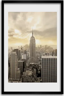 Produktbild von Bild - Bilderrahmen - 40 cm x 60 cm - MDF - Rahmen - Wandkunst - Manhattan New York