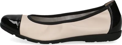 Produktbild von Caprice 22152 Ballerina Regular Cream/Black Größe EU 37
