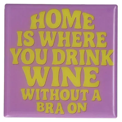 Produktbild von Gift Company Love Tiles Untersetzer Home lila 11x11cm